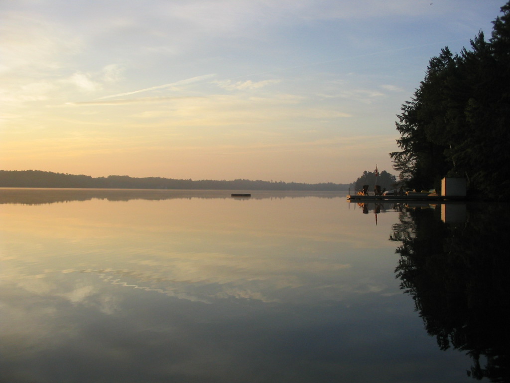 The lake at dusk