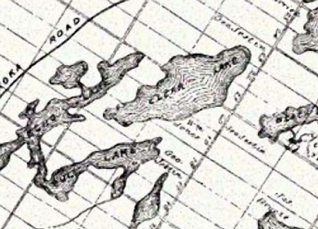Map of Original Land Grants for Clear Lake